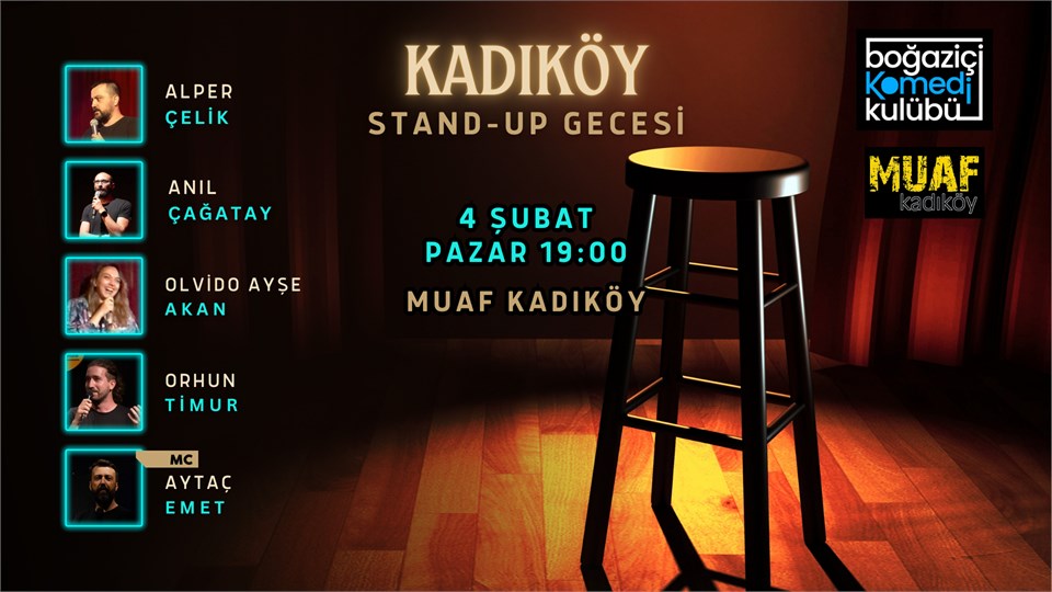 Kadıköy Stand-up Gecesi - Boğaziçi Komedi Kulübü