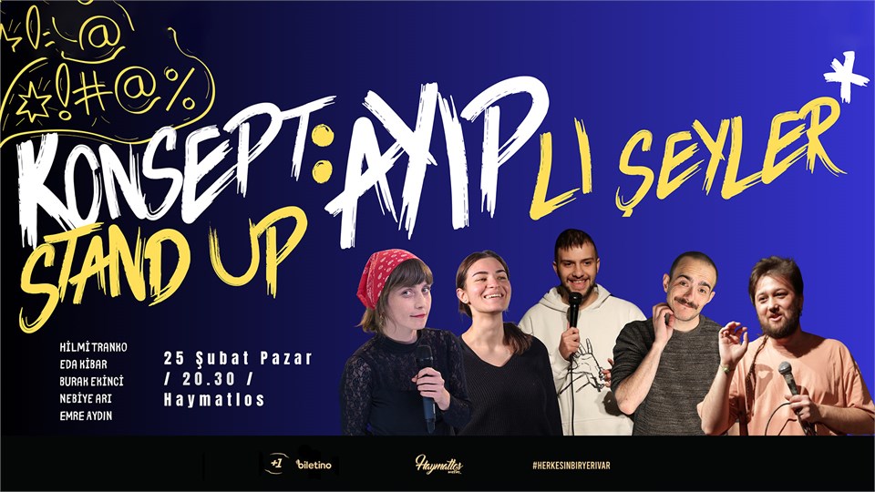 Konsept Ayıplı Şeyler Stand-up Gecesi