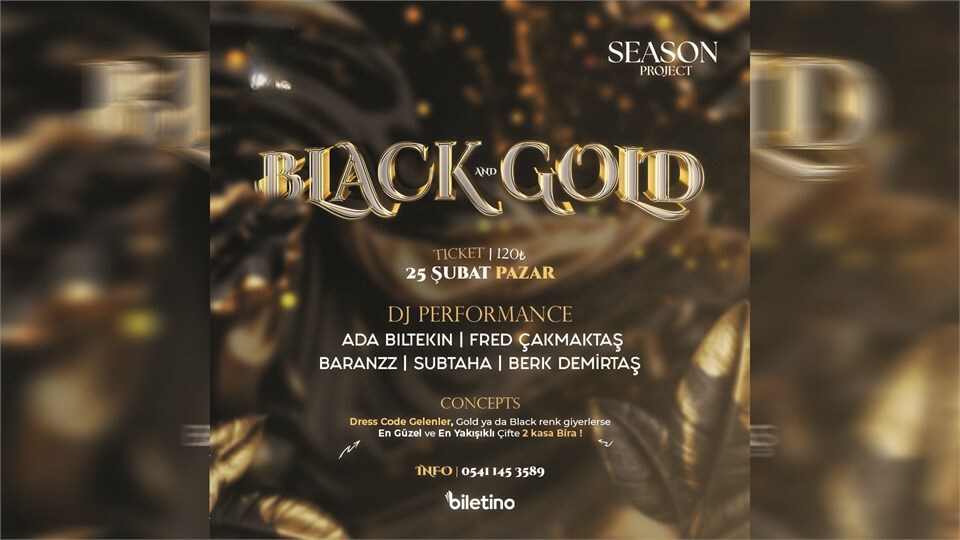 BLACK AND GOLD PARTY