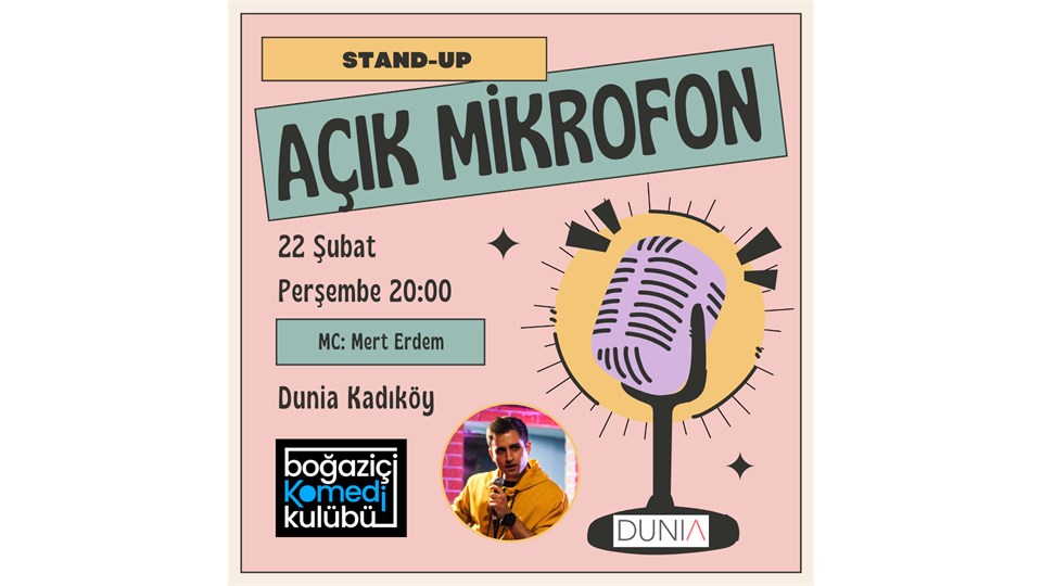Boğaziçi Komedi Kulübü: Açık Mikrofon Stand-up Gecesi