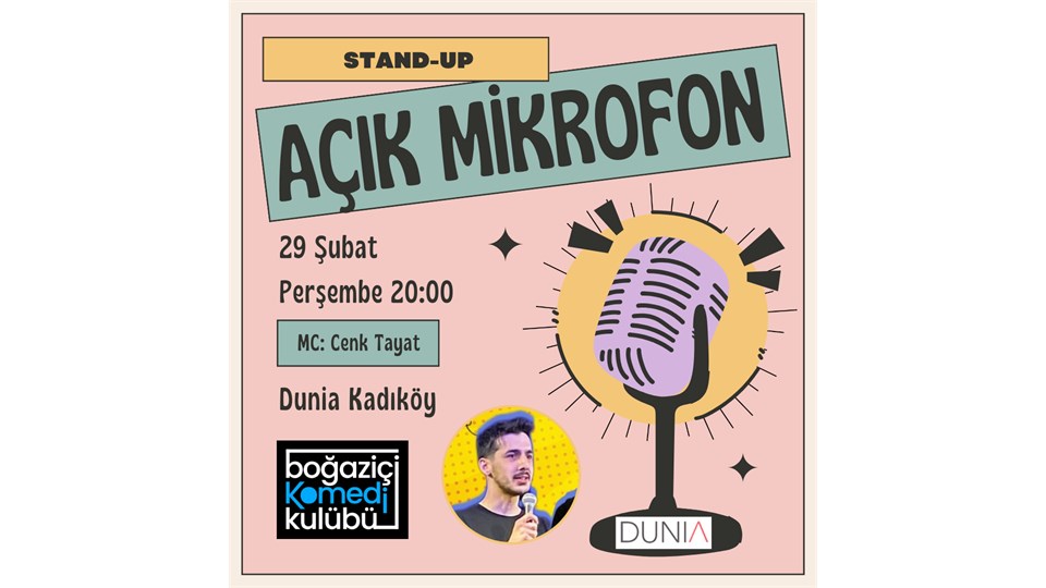 Boğaziçi Komedi Kulübü: Açık Mikrofon Stand-up Gecesi