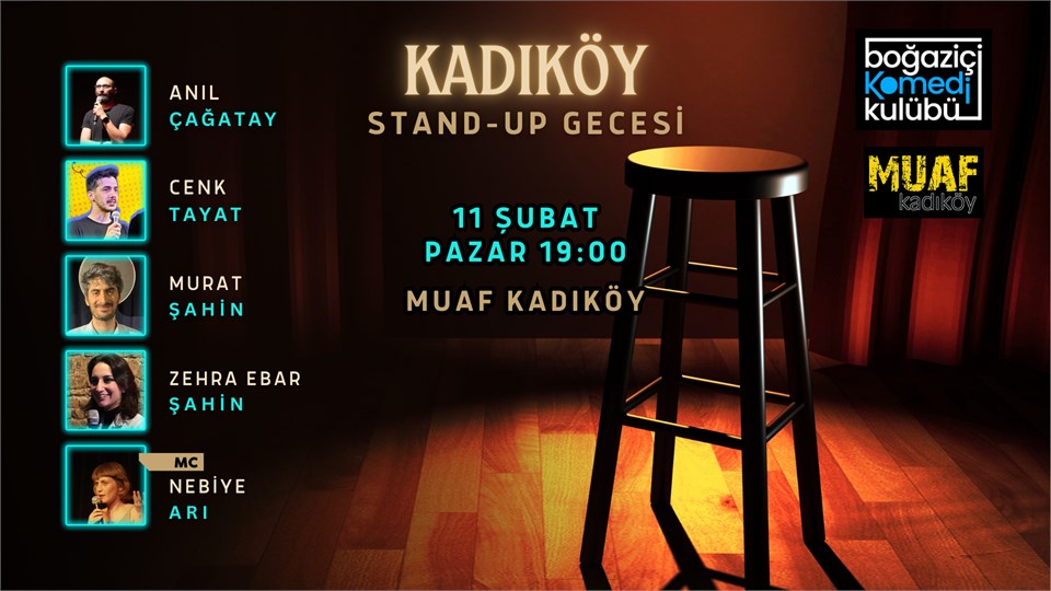 Kadıköy Stand-up Gecesi - Boğaziçi Komedi Kulübü