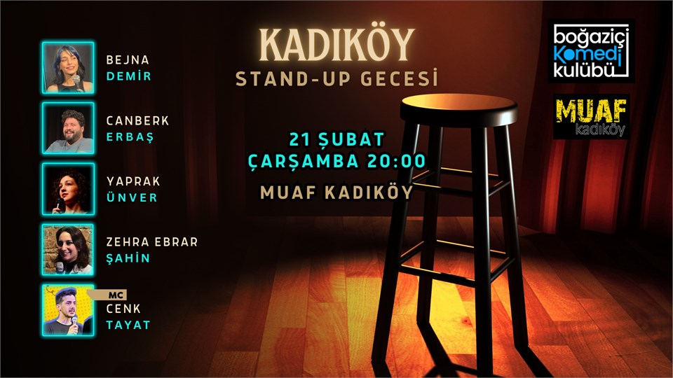 Kadıköy Stand-up Gecesi - Boğaziçi Komedi Kulübü