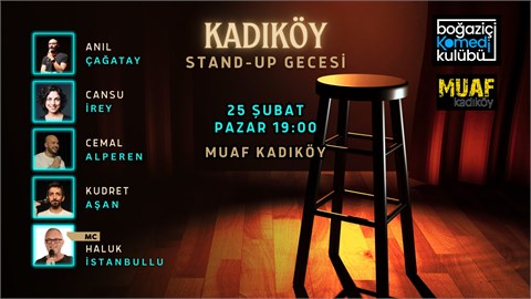 Kadıköy Stand-up Gecesi - Boğaziçi Komedi Kulübü