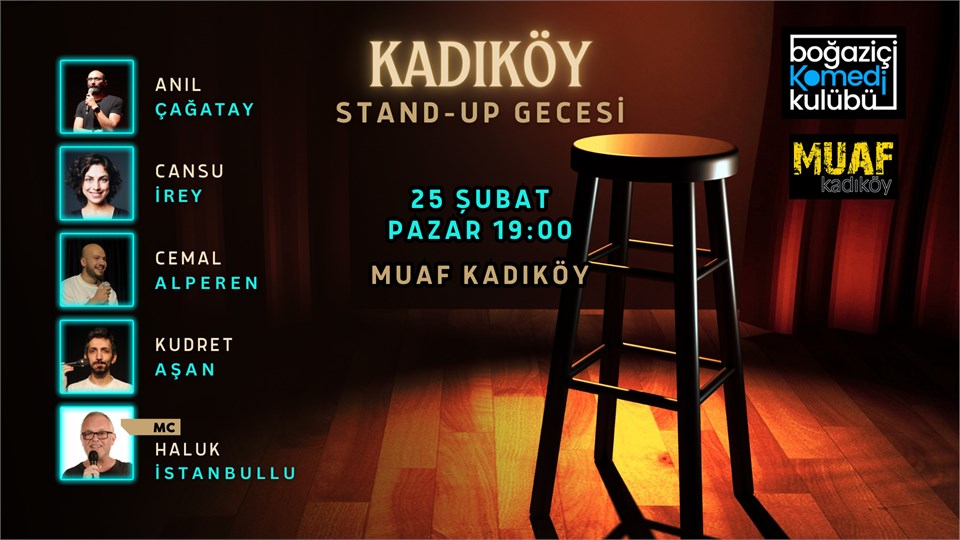 Kadıköy Stand-up Gecesi - Boğaziçi Komedi Kulübü