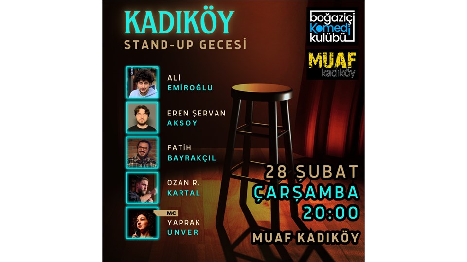 Kadıköy Stand-up Gecesi - Boğaziçi Komedi Kulübü