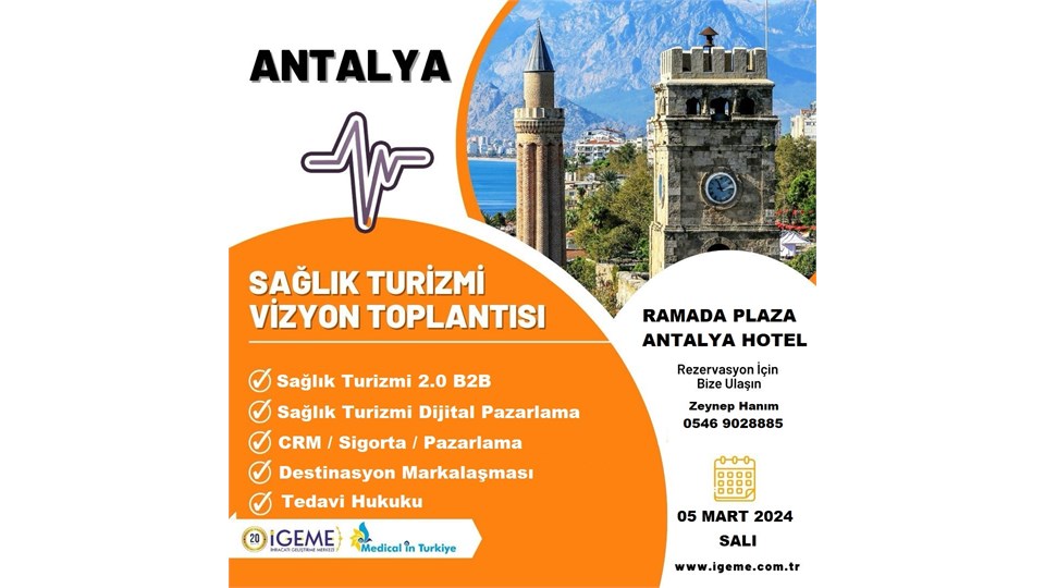 Sağlık Turizmi Vizyon Kahvaltıları ANTALYA  (İGEME)ÜCRETLİ