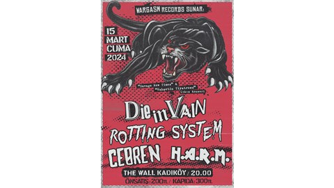 Die in Vain + Rotting System + Cebren + H.A.R.M.