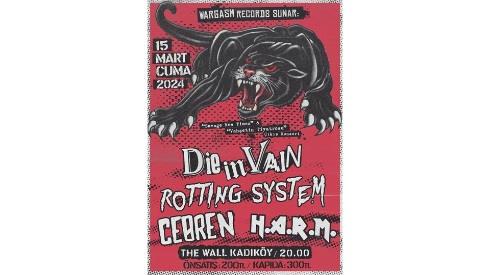 Die in Vain + Rotting System + Cebren + H.A.R.M.