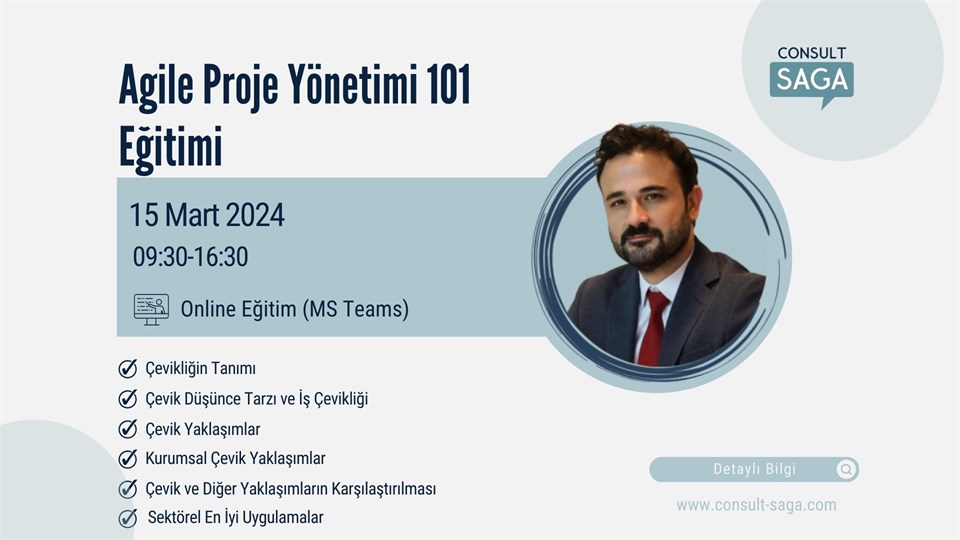Agile Proje Yönetimi 101 Eğitimi – 15.03.2024
