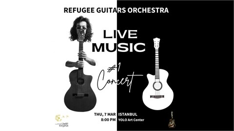 Refugee Guitars Orchestra By Omar Alkilani || Live Music