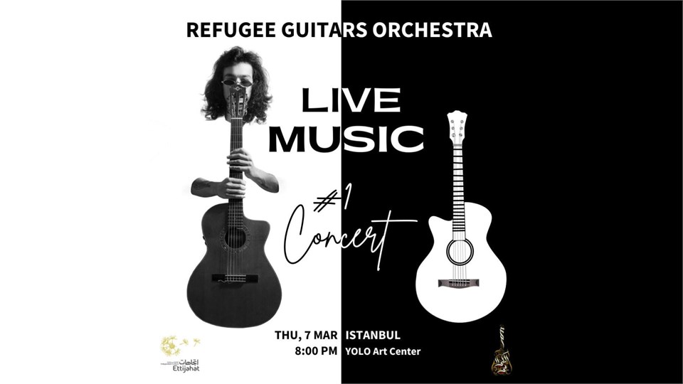 Refugee Guitars Orchestra By Omar Alkilani || Live Music