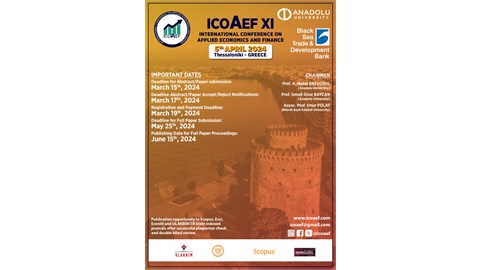 International Conference on Applied Economics and Finance (ICOAEF XI) 17th(Hybrid)-18th(Online), May 2024