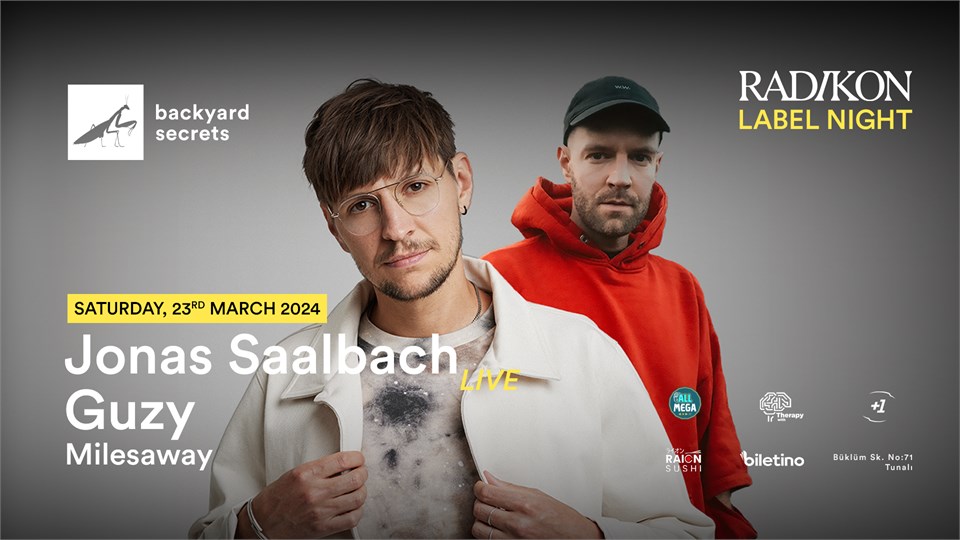 Radikon Label Night: Jonas Saalbach (Live) & Guzy @ backyard secrets