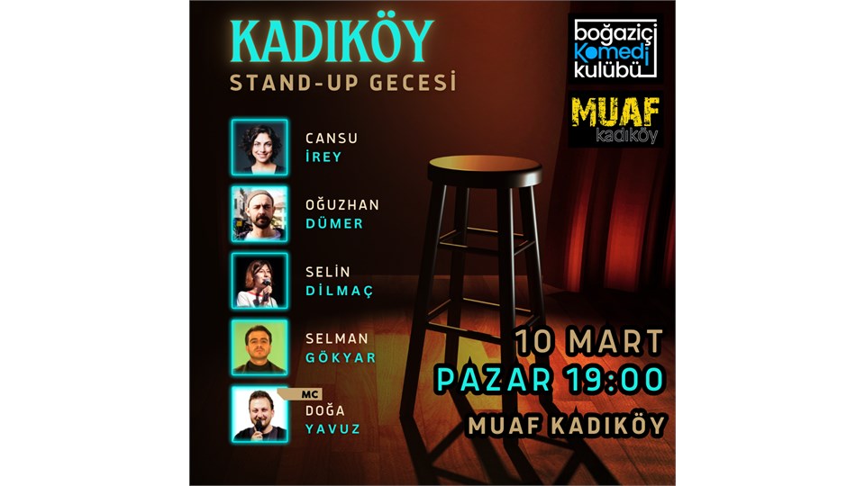 Kadıköy Stand-up Gecesi - Boğaziçi Komedi Kulübü