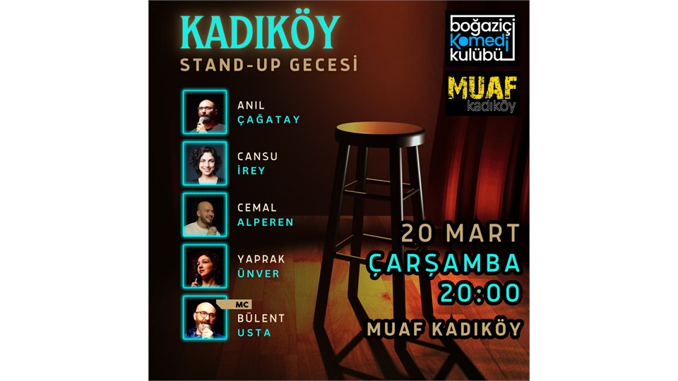 Kadıköy Stand-up Gecesi - Boğaziçi Komedi Kulübü