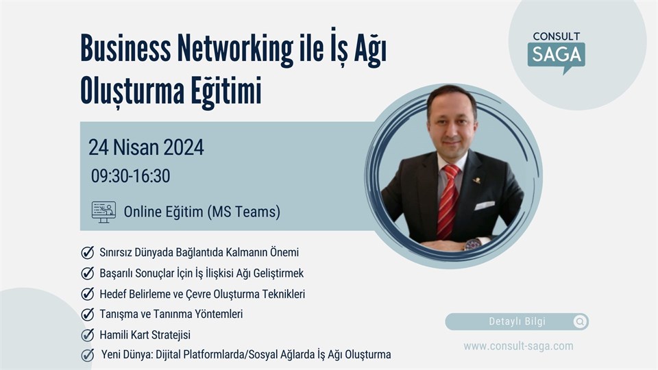 Business Networking ile İş Ağı Oluşturma Eğitimi – 24.04.2024