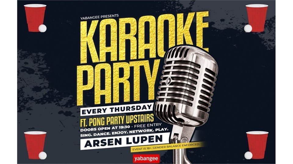 Thirsty Thursday: Karaoke & Pong Night (Free)