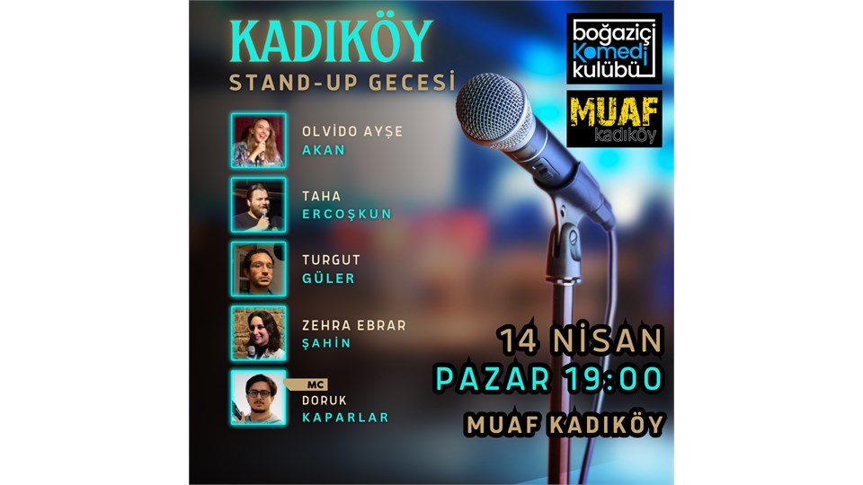 Kadıköy Stand-up Gecesi - Boğaziçi Komedi Kulübü