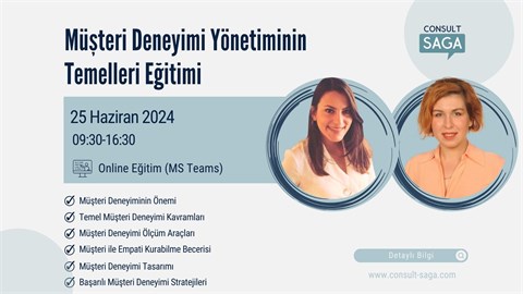 Müşteri Deneyimi Yönetiminin Temelleri Eğitimi – 25.06.2024