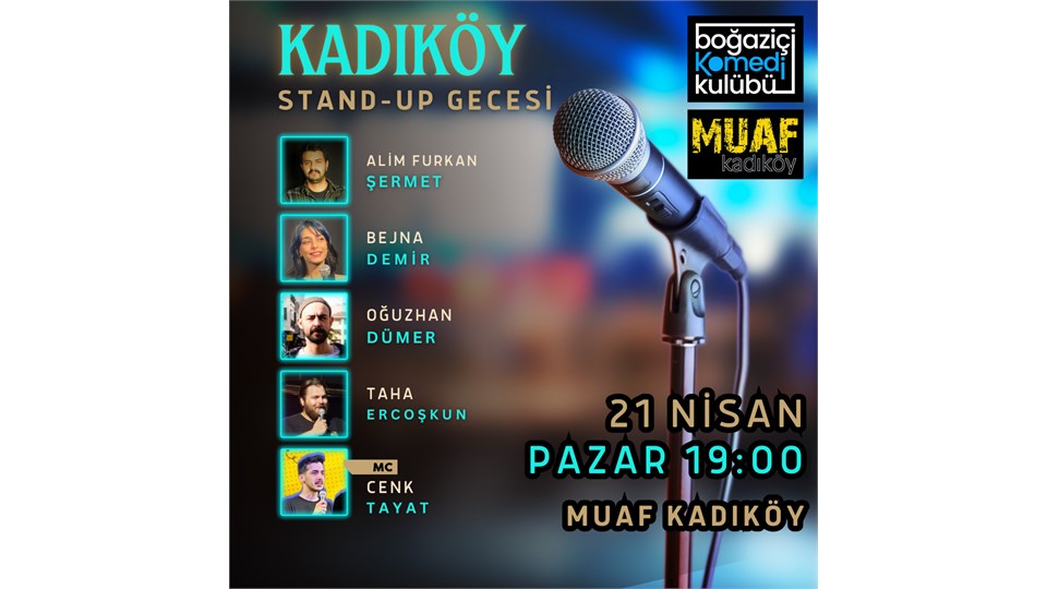 Muaf Kadıköy Stand-up Gecesi - Boğaziçi Komedi Kulübü