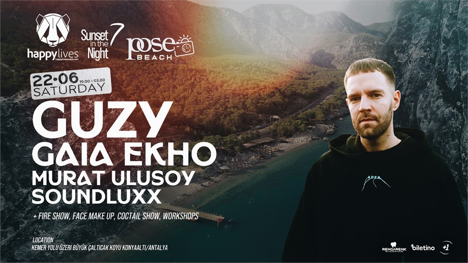 Happy Live's Presents ''GUZY & GAIA EKHO'' Sunset In The Night Series 7