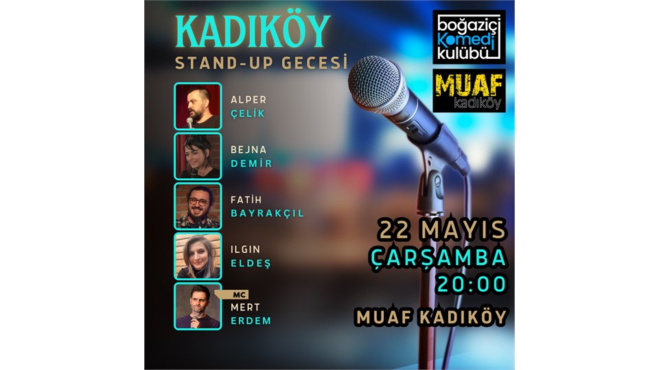 Kadıköy Stand-up Gecesi - Boğaziçi Komedi Kulübü