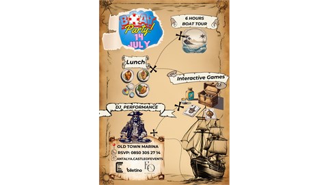 Castle of Events Presents : SUMMER PARTY ON THE BOAT