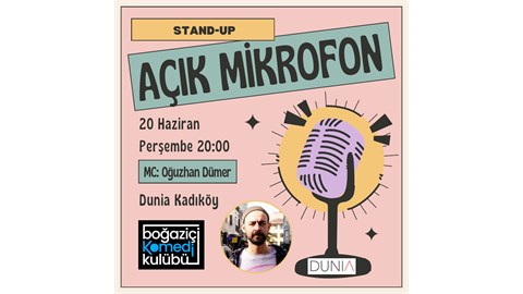 Kadıköy Açık Mikrofon Stand-up Gecesi - Boğaziçi Komedi Kulübü