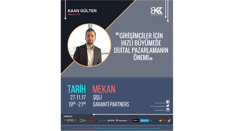Bir Konu Bir Konuk Kasım Ayı 2. Etkinliği