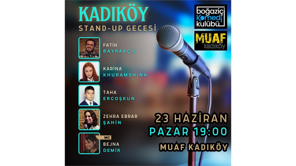 Muaf Kadıköy Stand-up Gecesi - Boğaziçi Komedi Kulübü