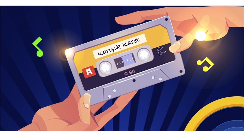 Karışık Kaset "90'lar 2000'ler Türkçe Pop Parti''