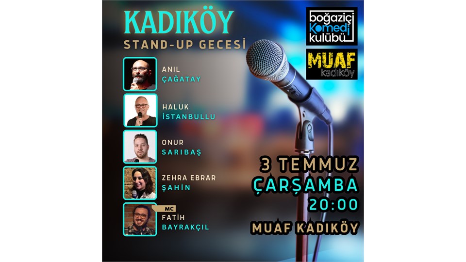 Muaf Kadıköy Stand-up Gecesi - Boğaziçi Komedi Kulübü