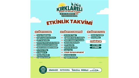 KIRKLARELİ DOĞA VE MÜZİK KAMPI 