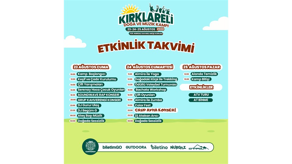 KIRKLARELİ DOĞA VE MÜZİK KAMPI 