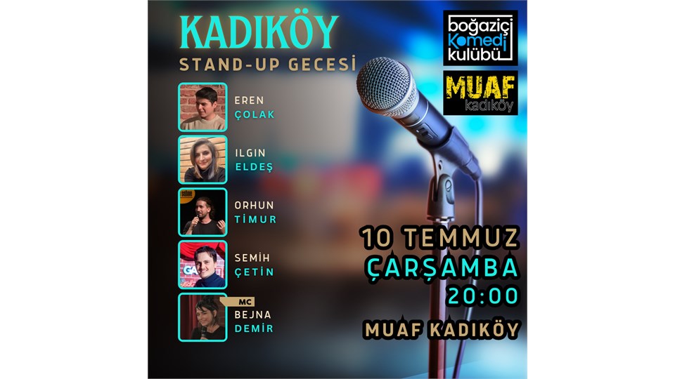 Muaf Kadıköy Stand-up Gecesi - Boğaziçi Komedi Kulübü