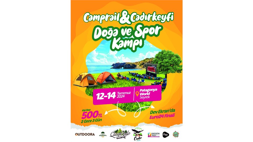 Camprail ve Çadır Keyfi ile 12-14 Temmuz Doğa ve Spor Kampı