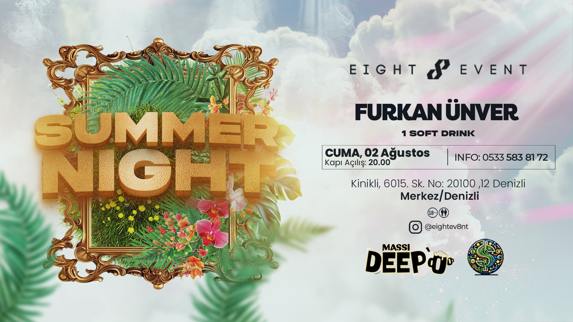 SUMMER NIGHT | 02 Ağustos 2024 | Massi deepo | Biletino