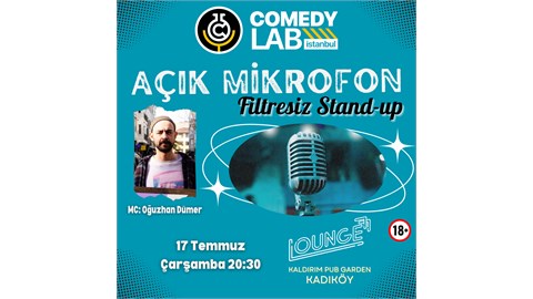 Açık Mikrofon "Filtresiz" Stand-up - Comedy Lab Istanbul