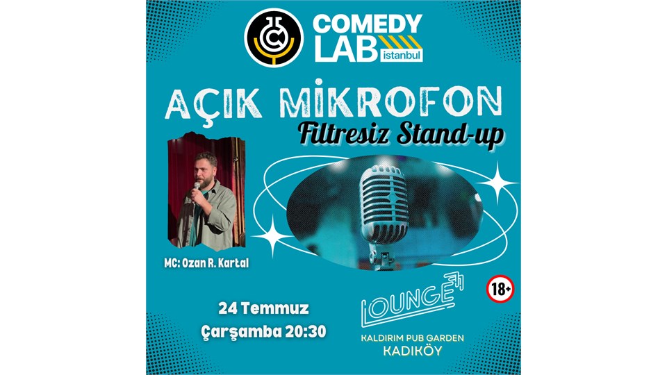 Açık Mikrofon "Filtresiz" Stand-up - Comedy Lab Istanbul