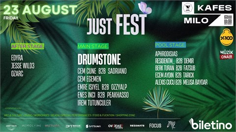 JUST FEST /// 23.08.2024 Cuma /// KAFES × MILO ISTANBUL /// HEMOLYSIS × JUST HAVE PRESENTS