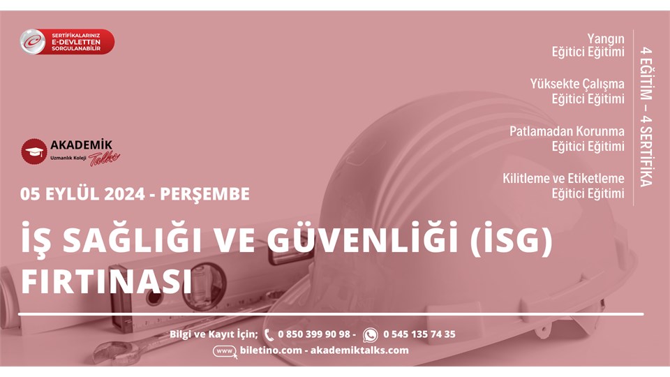 İş Sağlığı ve Güvenliği (İSG) Fırtınası