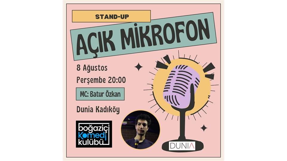 Kadıköy Açık Mikrofon Stand-up Gecesi - Boğaziçi Komedi Kulübü