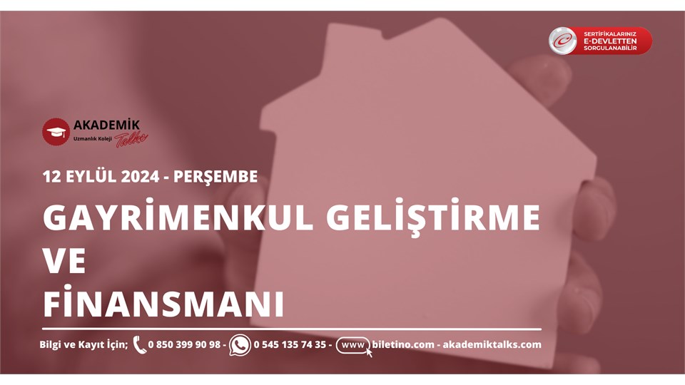 Gayrimenkul Geliştirme ve Finansmanı