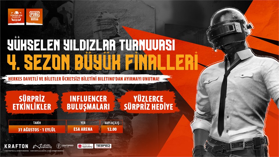 PUBG MOBILE Yükselen Yıldızlar Turnuvası 4. Sezon Büyük Finalleri