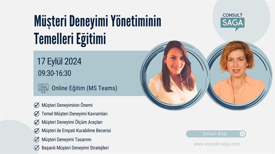 Müşteri Deneyimi Yönetiminin Temelleri Eğitimi – 17.09.2024