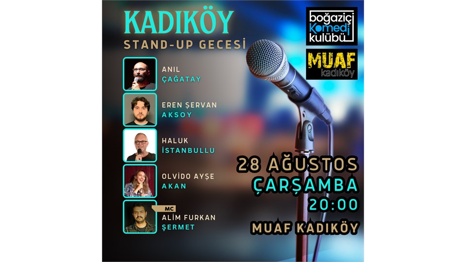 Kadıköy Stand-up Gecesi - Boğaziçi Komedi Kulübü
