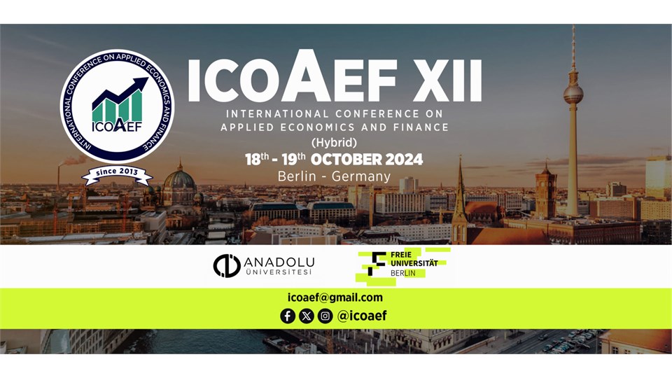 International Conference on Applied Economics and Finance ( ICOAEF XII )