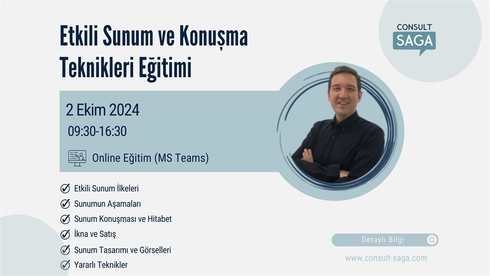 Etkili Sunum ve Konuşma Teknikleri Eğitimi – 02.10.2024