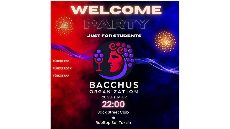 Welcome party - Bacchus organization 